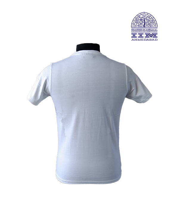 Round Neck logo white